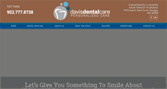 Desktop Screenshot of davisdentalcare.net